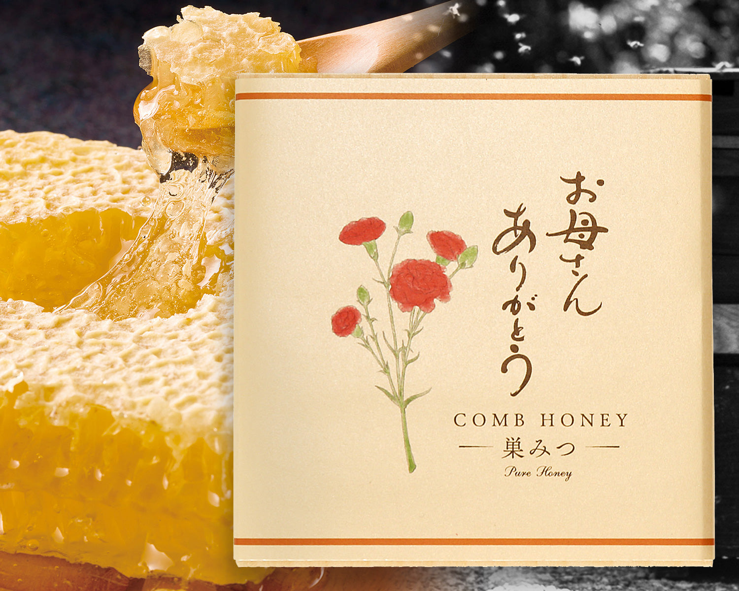 母の日ギフト】国産純粋はちみつ「極」巣みつ・名人が蜂蜜のみで